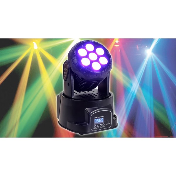 Le produit électronique 70W RGBW 7-LED Beam Moving Head Light DMX Stage Light DJ Party Lights au casablanca maroc .
